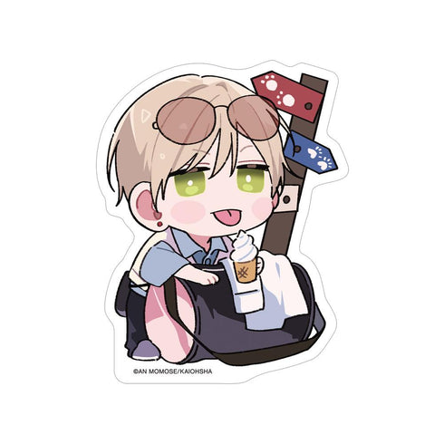 『ナカまであいして』百瀬あん先生 描き下ろし 常盤 ar-Unity ちびキャラ トラベルver. ダイカットステッカー ver.A
